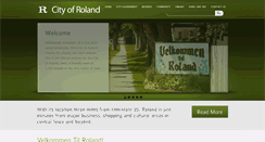 Desktop Screenshot of cityofroland.org